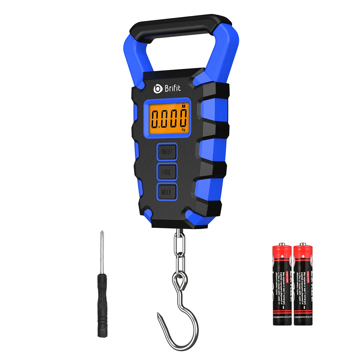 Báscula de pesca digital colgante, gancho y regla con pantalla LED