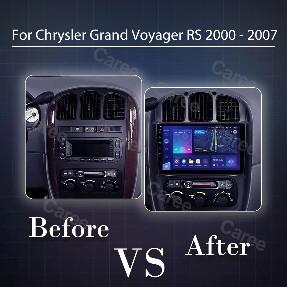 Carplay Auto For Chrysler Gor Chrysler Grand Voyager RS 2000 2001-2007 Car Radio Multimedia Video Player Car Accessories WIFI 4G