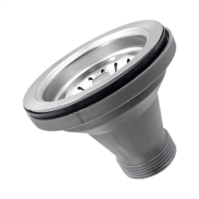 Compact Space Drain Fitting Heavy Duty Mesh Screen Leak Proof Gasket for Home