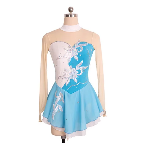 Customized Children's Adult Figure Skating Clothes Girls Performing Clothing Competition Grading Skirt 23 Colors Optional Color