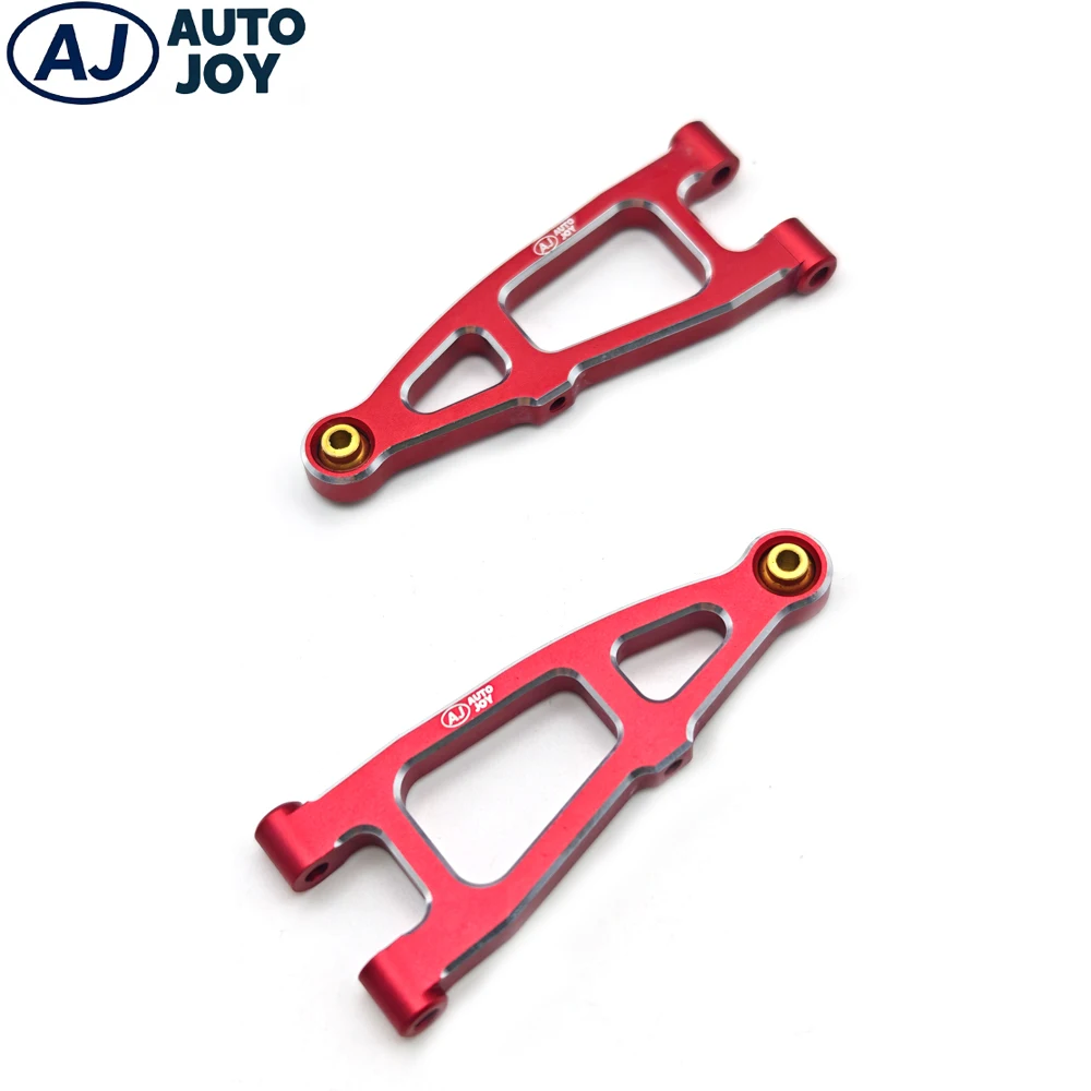 Conjunto de braço inferior dianteiro de alumínio AUTO JOY RC para ARRMA 1/18 MOJAVE RC peças de atualização de carro 2 peças de suspensão