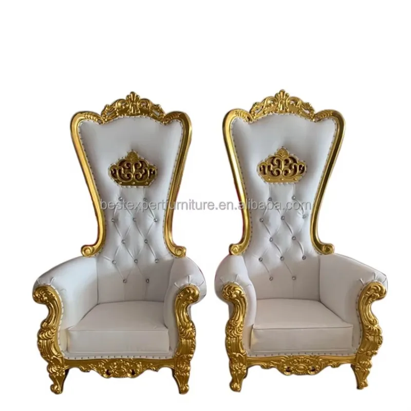 

Crown High Quality Supplier Hotel Wedding Event Red Gold White Resin Tiffany Kids Children Chivari Chairs for Party