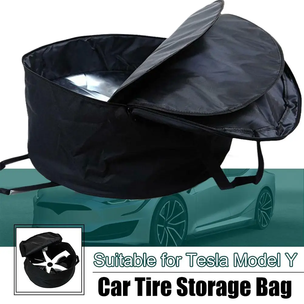 For Tesla Model Y Hubcaps Bag Oxford Wheel Cover Storage Bag 19\