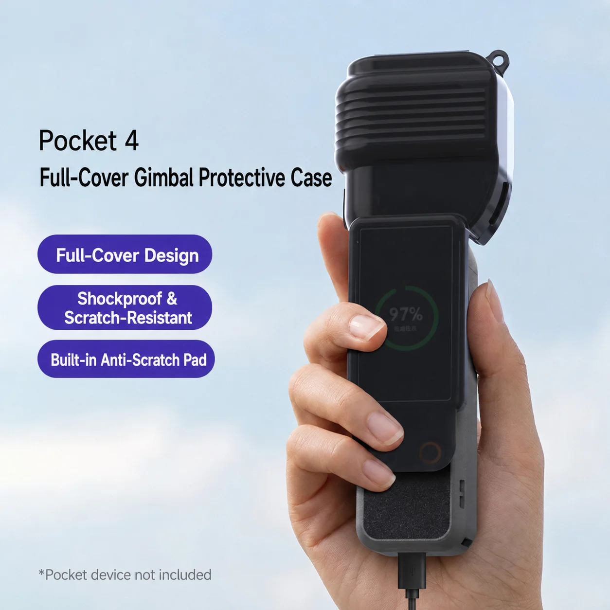 Action Camera Gimbal Protective Case for DJI Osmo Pocket 4 Lightweight Scratch-resistant Case for DJI Pocket 4 Accessories