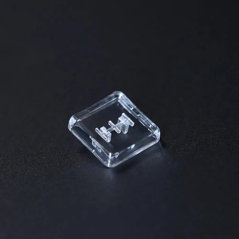 10pcs Low Profile PC Keycaps for 1350 Choc Switch Mechanical Keyboard Ultra Thin Transparent Keycaps