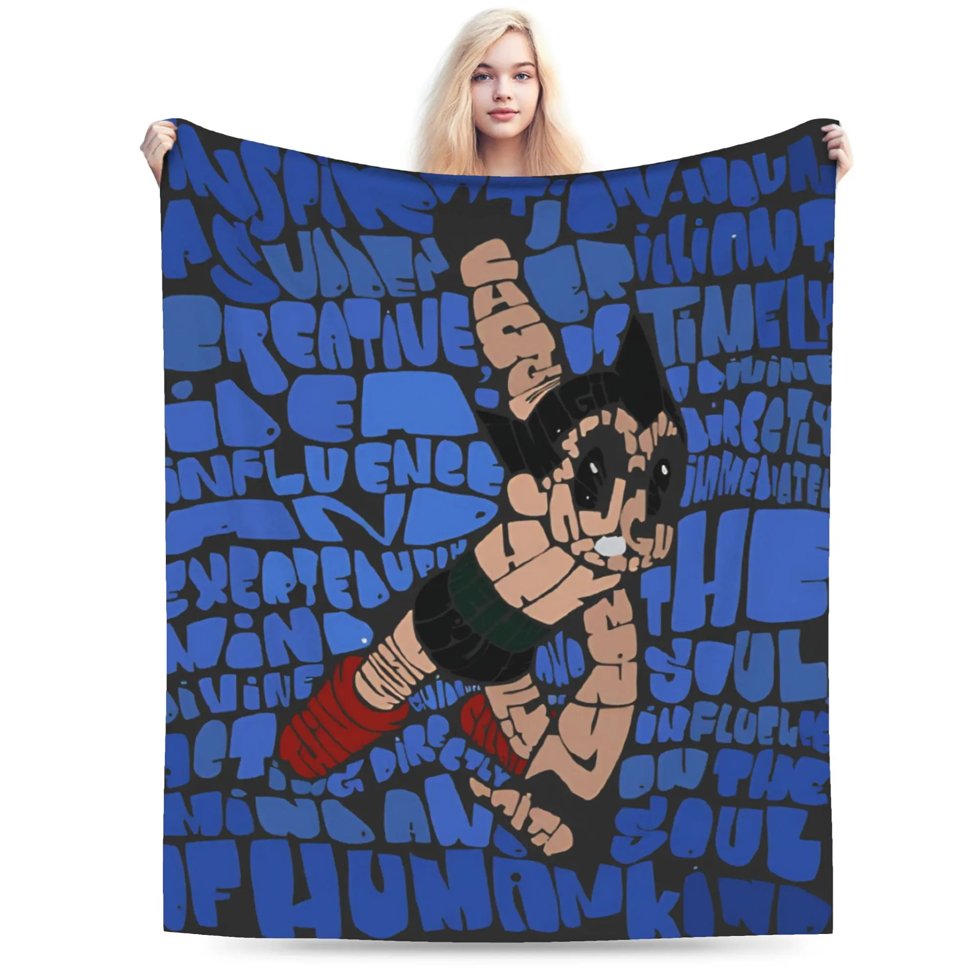Astroboy Astro Boy Accessories Blanket Lightweight Thin Fleece  Throw Blankets Comfortable Bedspread