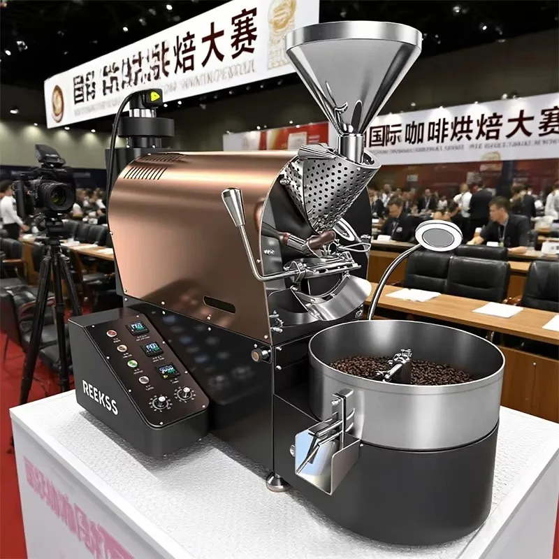 Airo 2025 Dongyi  Reekss Newest Home Commercial Coffee Shop 1kg 2kg Coffee Roaster Coffee Roasting Machine