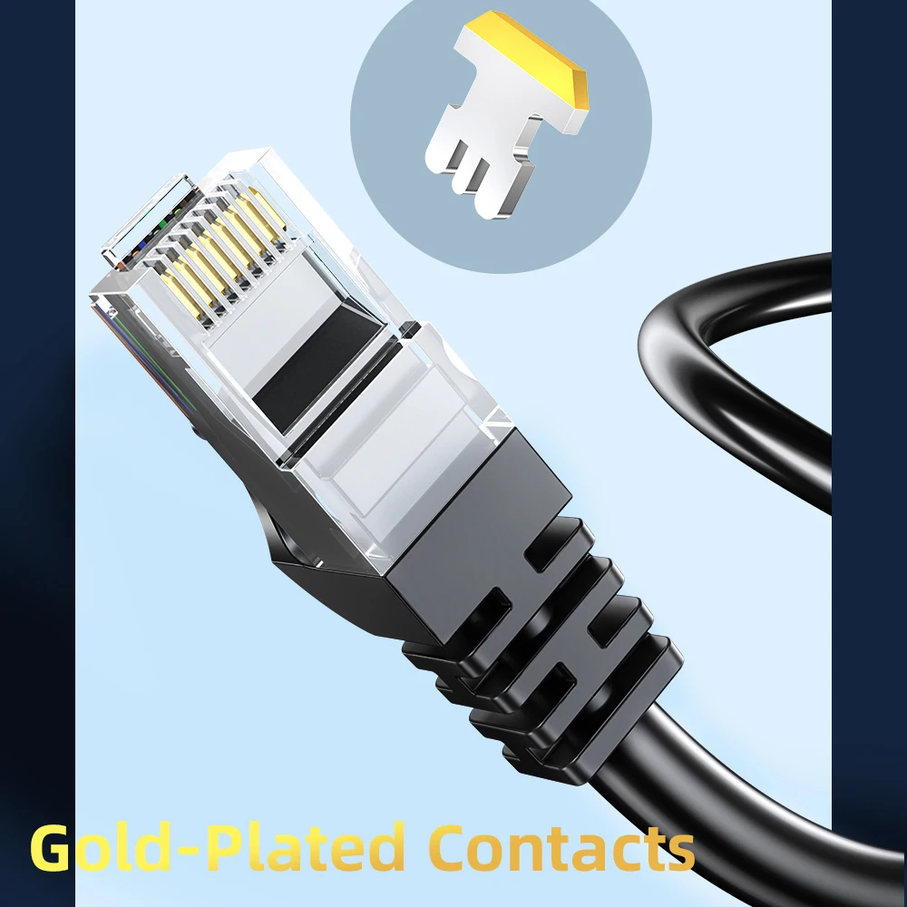 Ethernet Kabel Cat6 Gigabit Hoge Snelheid 1000Mbps Internet Kabel Rj45 Afgeschermd Netwerk Lan Snoer Voor Laptop Router Pc Ps5 4 3 Xbox