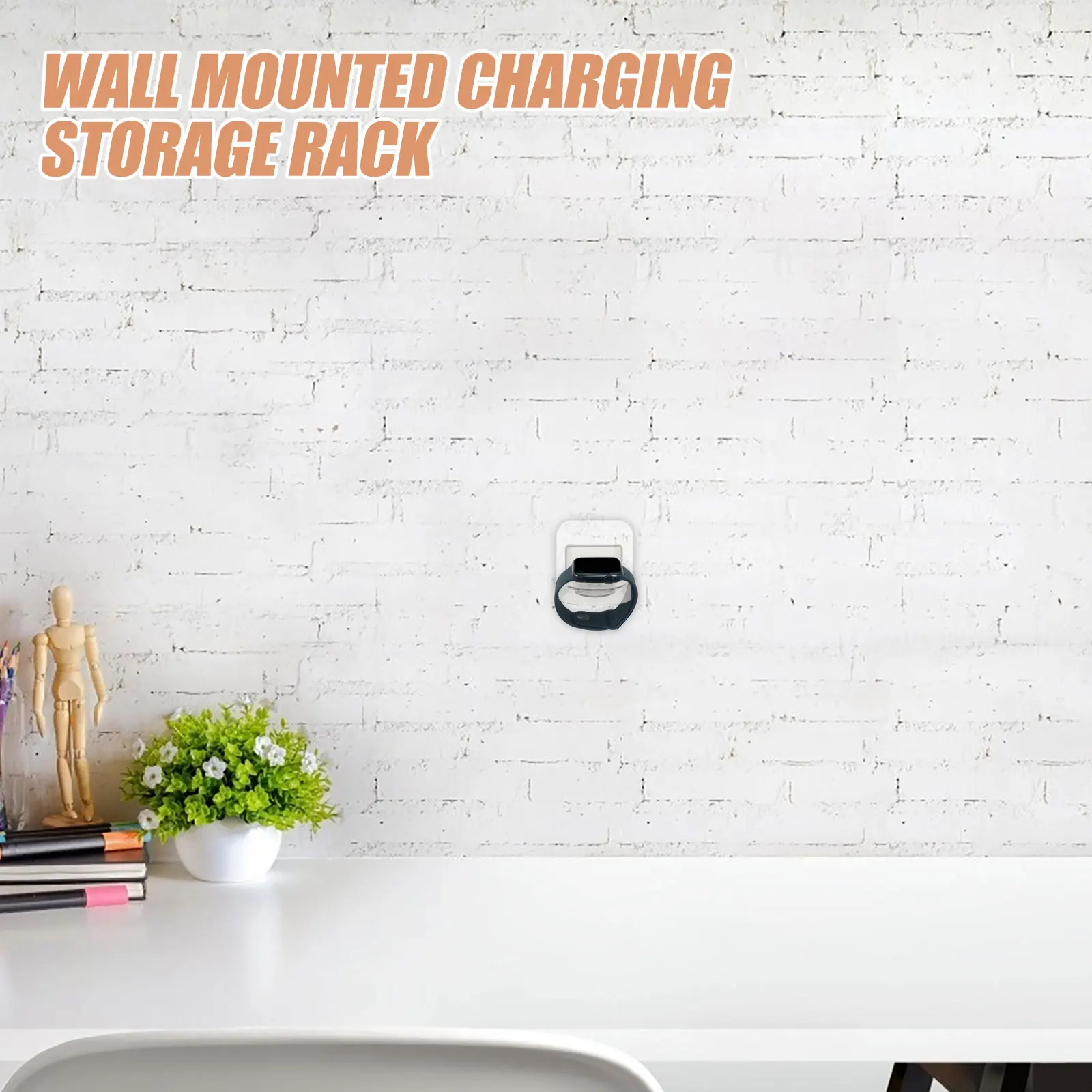 Charging Rack Wall Mount Watch Stand Storage Holder Office Bracket Indoor Spacesaving Multifunctional Nodrill Smartwatch