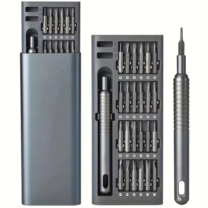 25 in 1 Mini Screwdriver Set with Flat Head and Cross Shaped Small Screwdrivers Small Repair Set for Mobile Phone/PC/Camera New