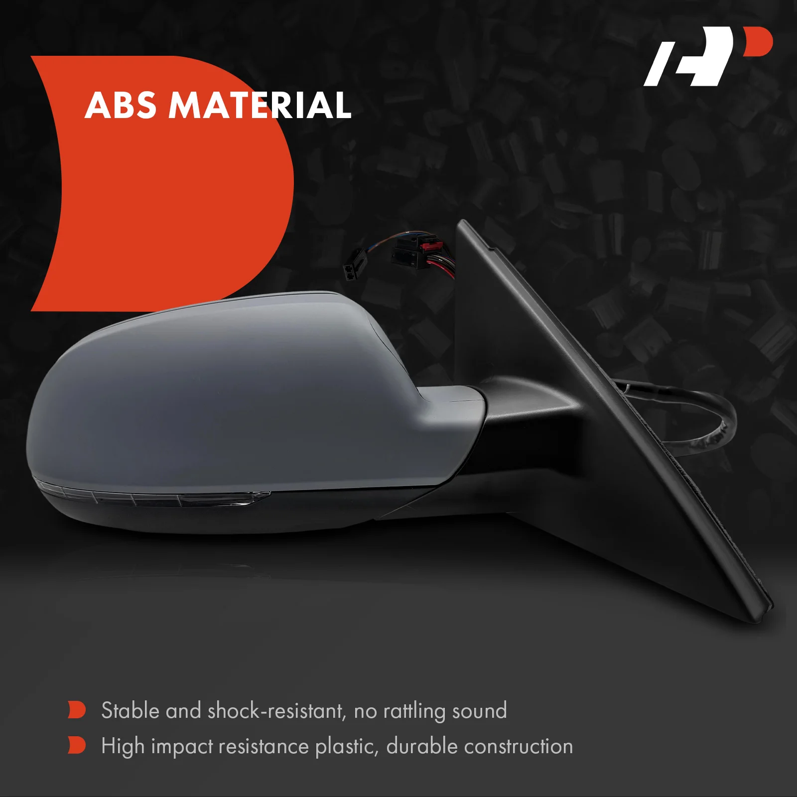 A-Premium Passenger Side Power Door Mirror for Audi A4 2012-2016 Power Folding Blind Spot Detection Turn Signal Light Heated