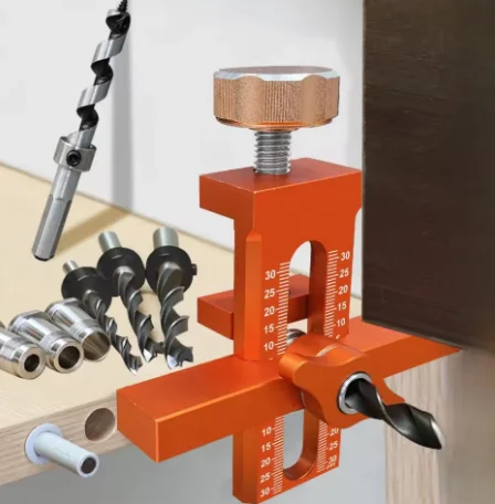 2 in 1 Cabinet Door Installation Positioner 10mm Rebounder Punched Mounting Jig for Wardrobe And Cabinet Door Panel Installation