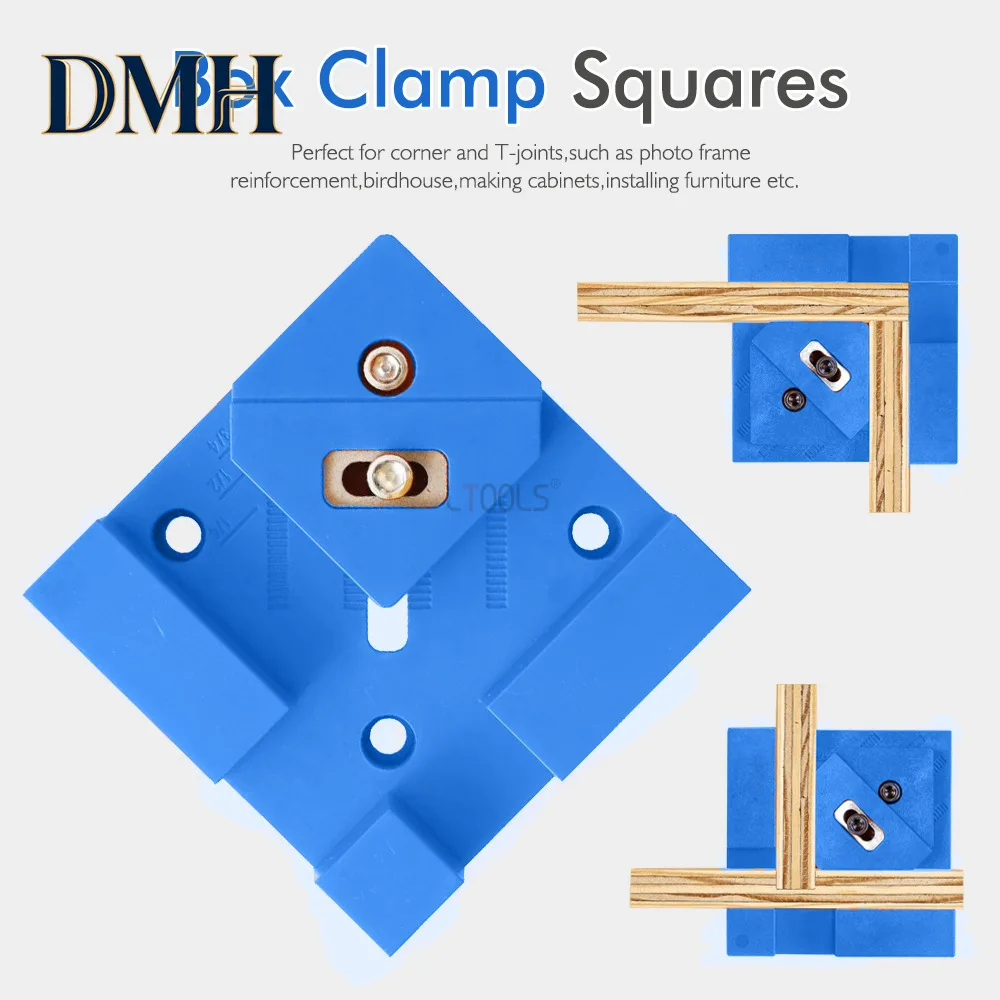 DMH-90° Corner Clamp Box Clamp Squares Adjustable 90-degree Woodworking Right-angle Picture Frame Holder Woodworking Spring Clip