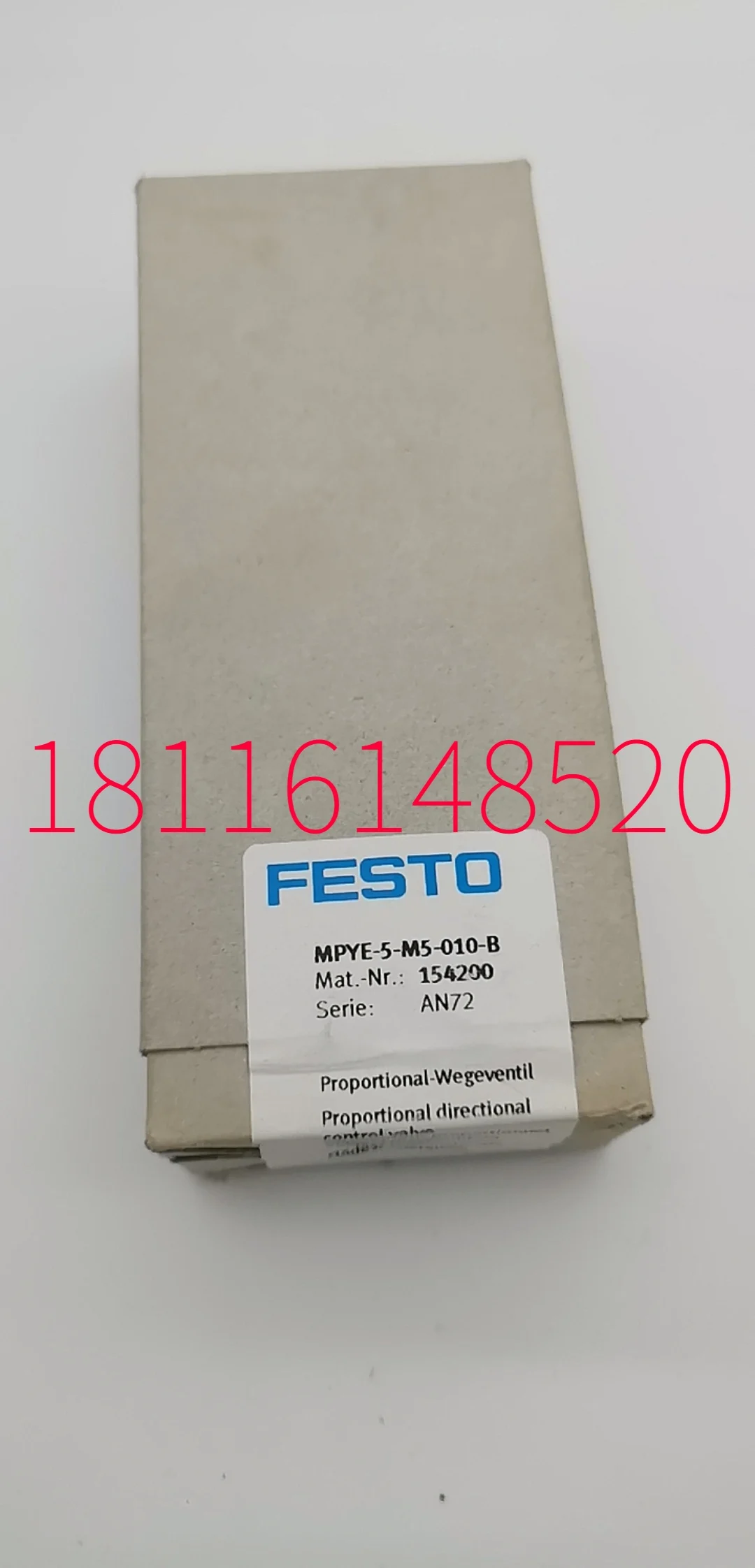 

FESTO FESTO proportional directional control valve mpye-5-m5-010-b 154200 in stock