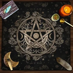 Altar Cloth Tarot Table Cover Starry Twelve Constellations Love Career Oracle Card Tablecloth Moon Tarot Table Cloth Divination