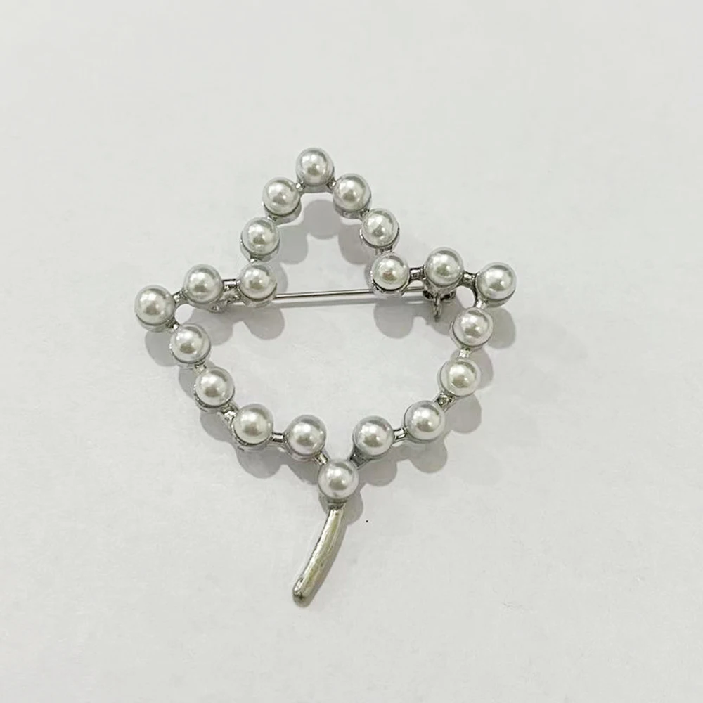 Greek Sorority University Society Metal White Pearl Brooch Jewelry Gift