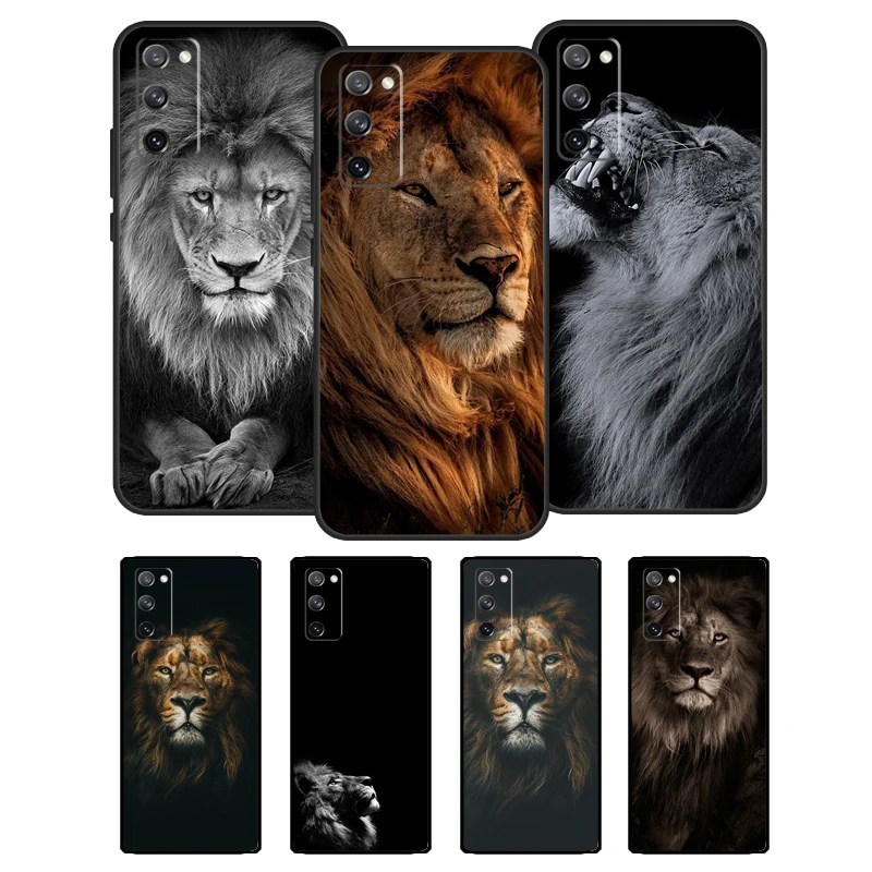 Lion Alpha Male Case For Samsung Galaxy S21 S22 Ultra S8 S9 S10 Plus Note 10 Note 20 Ultra S20 FE Cover