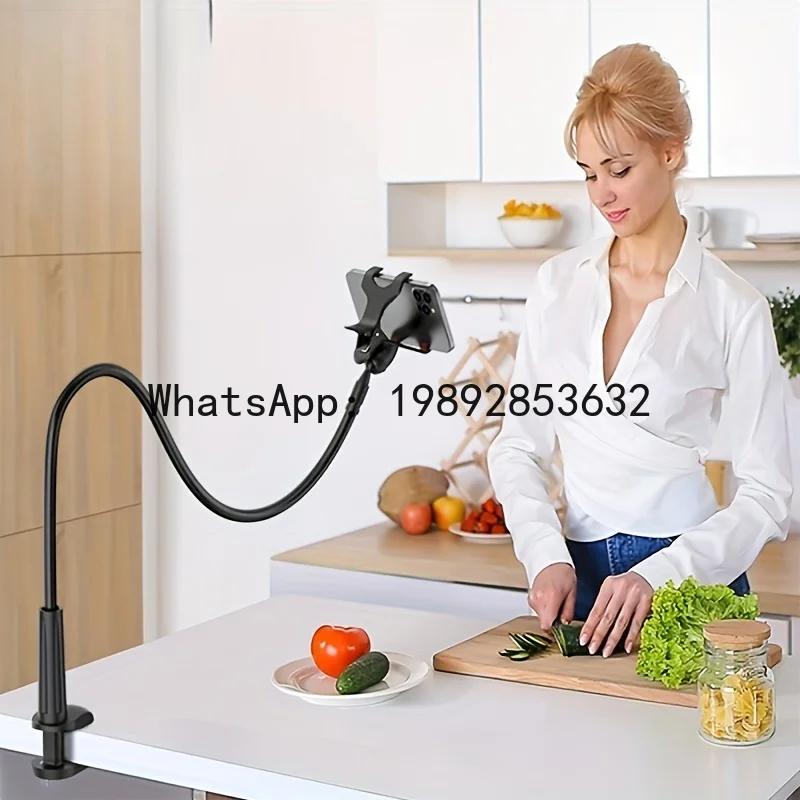 LYY Lazy Bedside DesktopMobile Phone Clamp Bracket Flexible Long Arm Gooseneck Lazy Person Bracket