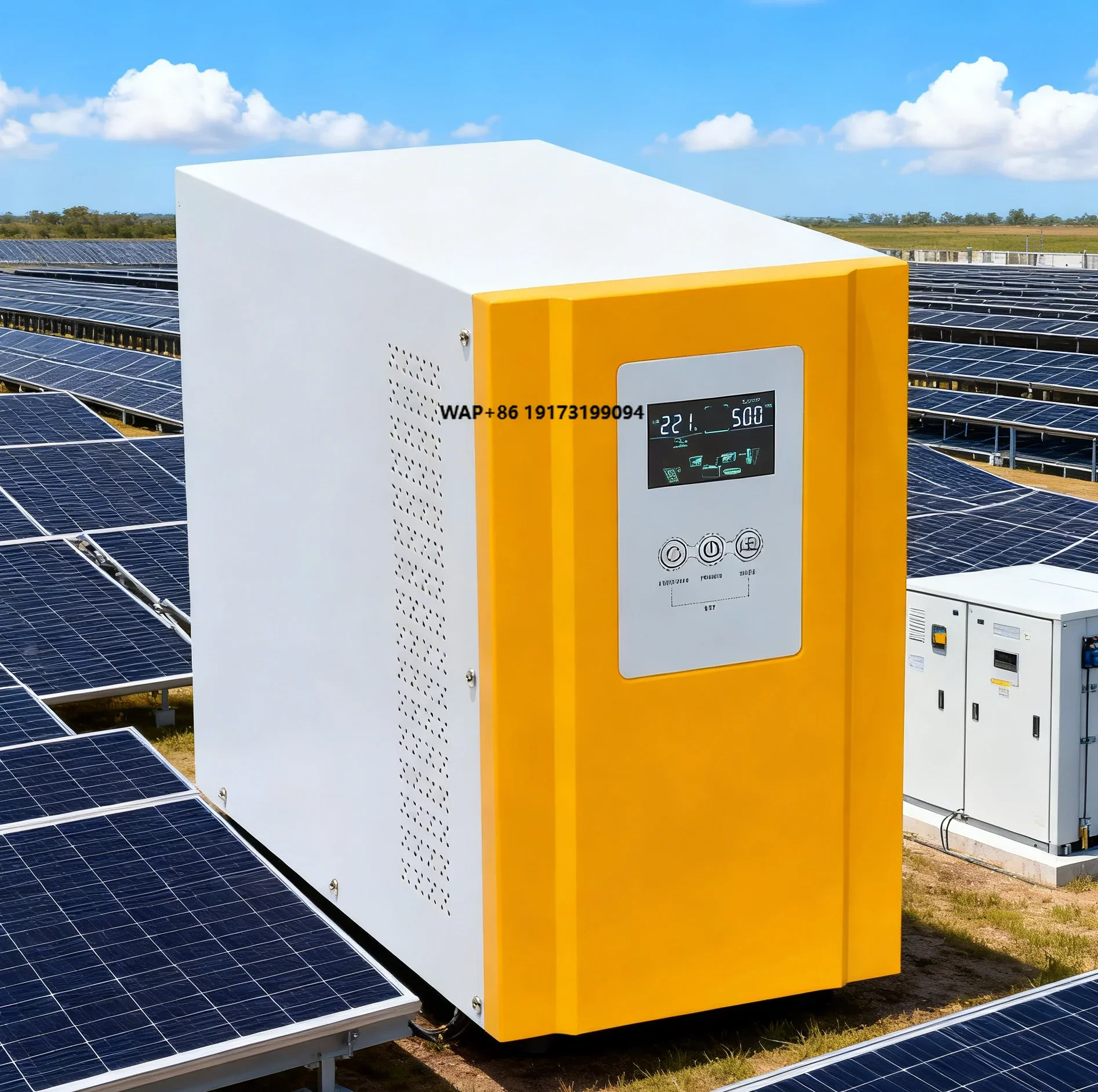 Pure Sine Waveform Solar Inverter 3500W with 30/50A MPPT Charge Controller, 90-500VDC PV, PF1.0, Wifi/GPRS, Battery-Free