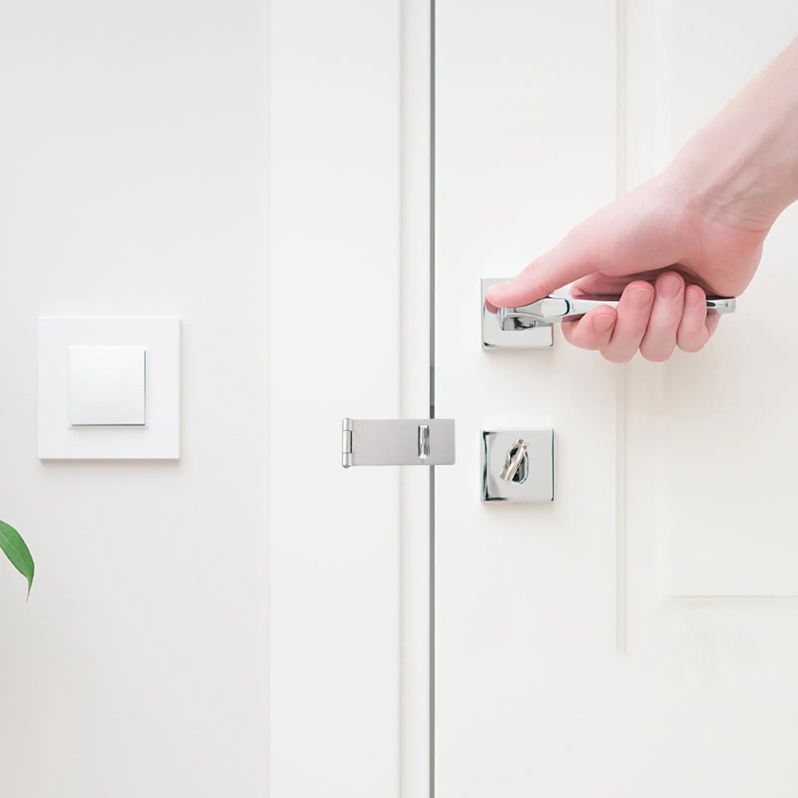 

2 комплекта антивандальных защелок из нержавеющей стали для дверей, замков безопасности для шкафов, ворот, ящиков