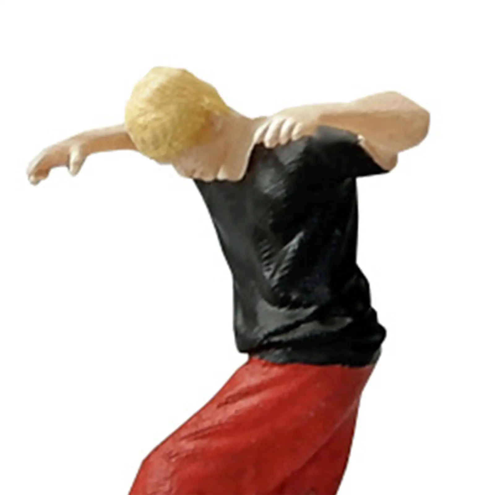 1:64 Figura Street Dancer Bambola in resina per accessori da costruzione Modello di architettura