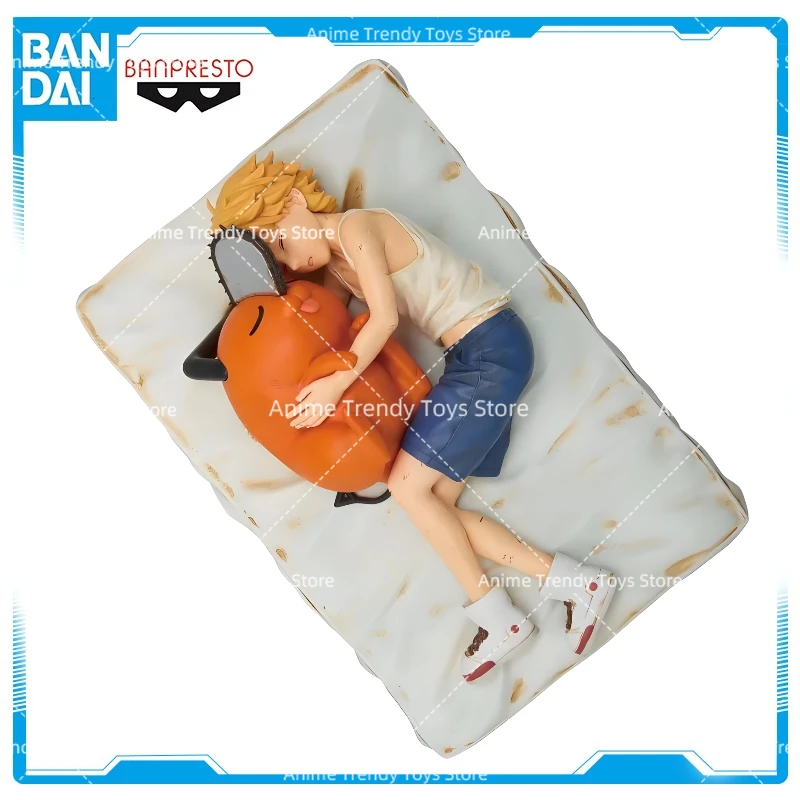 

Original In Stock BANDAI BANPRESTO Chainsaw Man Pochita Denji Break Time Collection Anime Model Toys Gifts WY