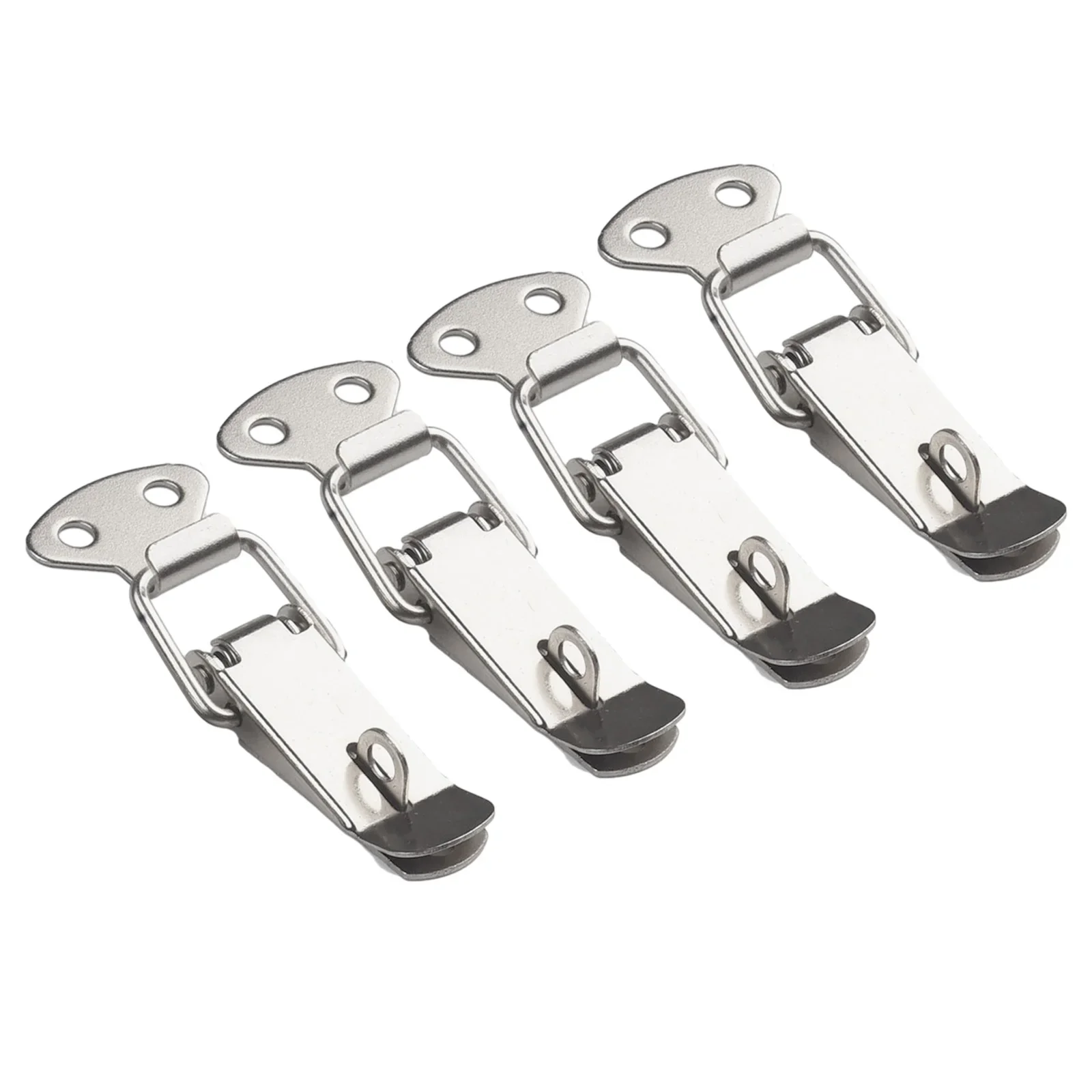 Metal Lock Latches Cabinets Home Improvement Closets Door Hardware High Quality Silver 4PCS Cold Rolled Steel Protable