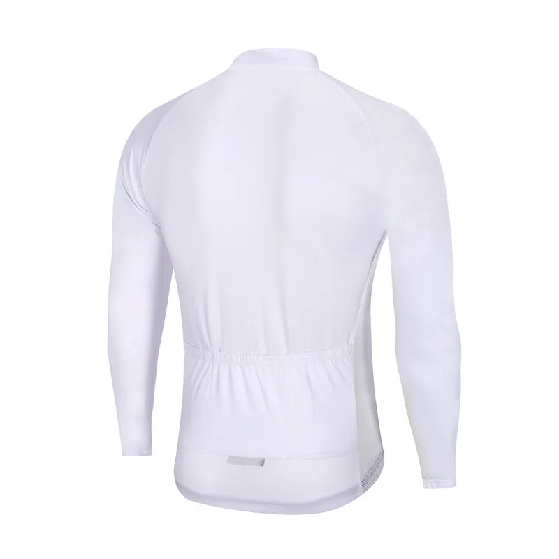 Herren-Radtrikot mit Langen Ärmeln UPF 50+ Anti-UV Slim Fit Atmungsaktives Radtrikot Schnelltrocknend MTB Rennrad-Shirt – Detail 2