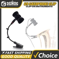 Micrófono condensador para instrumentos musicales G9, soporte Universal con Clip, Mini soporte duradero para saxofón, clarinete, instrumentos de viento