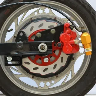 

For 110 electric car conversion disc brake drum brake disc change high-quality reinforced ABS 180MM [Left] installed
