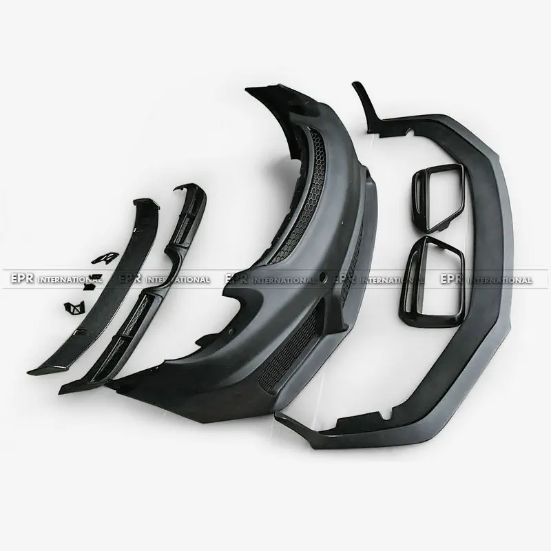 المصد الأمامي طراز Porsche 981 Cayman GT4 3 قطع (مع الشفة الأمامية وغطاء خفيف الضباب) [مصد الشفة الأمامية Porsche 981]