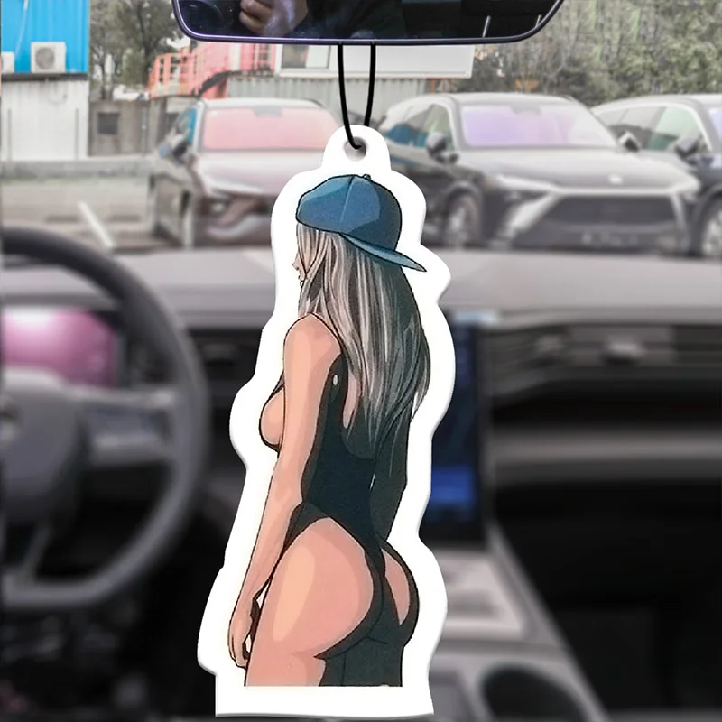 Long haired bikini parody car aromatherapy air freshener cartoon anime toilet wardrobe natural decoration Arctic ice fragrance