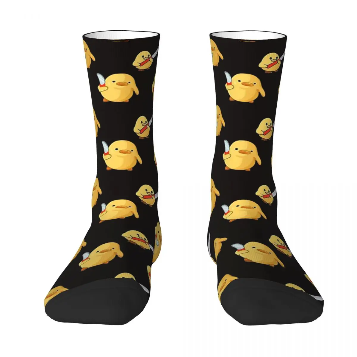 Calcetines antideslizantes de pato amarillo para hombre y mujer, bonitos regalos de primavera, verano, Otoño e Invierno