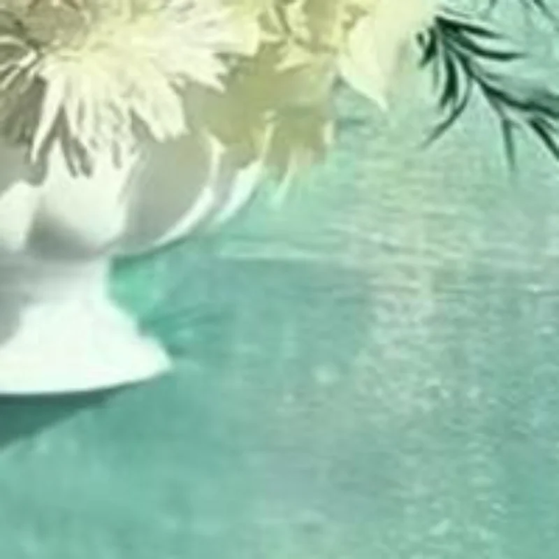 French Oil Painting Half Wall Vase White DIY Flower Arrangement Vase Hand-Painted Half Wall Flower Pot Floral Arrangement