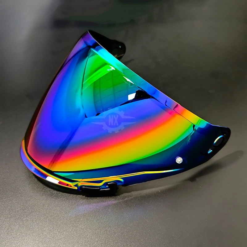 Adapt To OF603 Helmet Lens 3/4 Helmet Visor Electroplated Color-changing Film Anti-fog Sticker Day and Night Universal Base