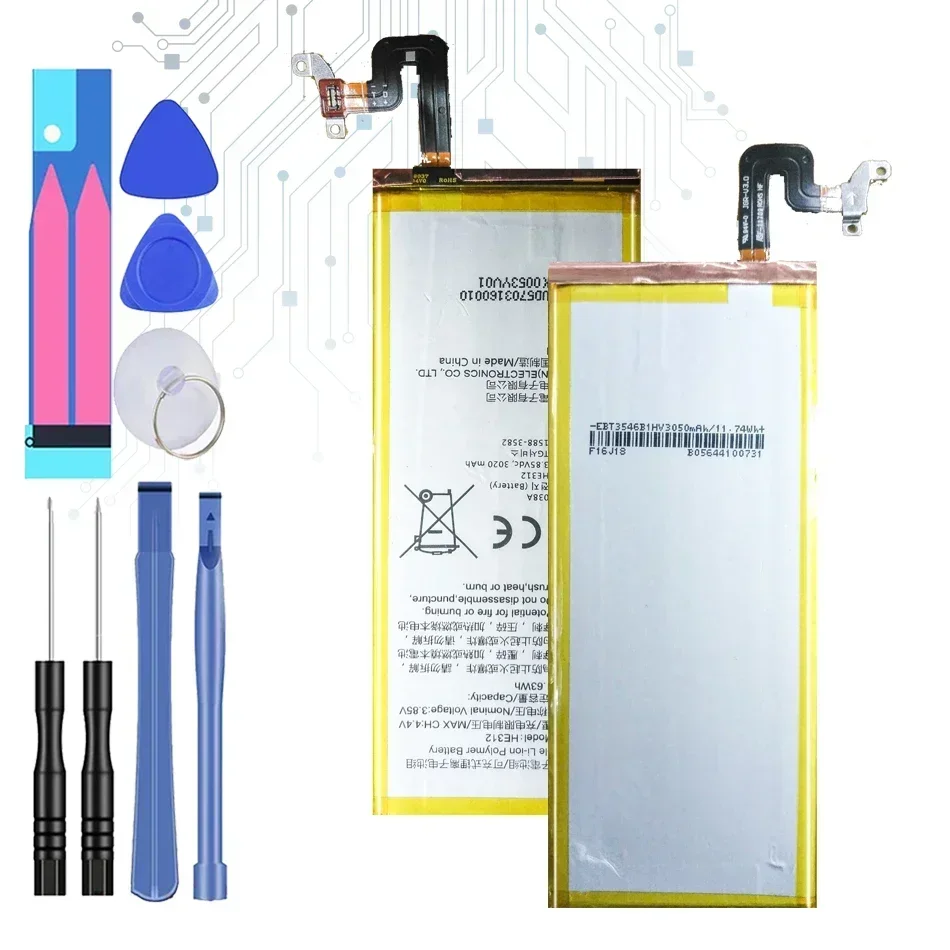 New 3020mAh HE312 HE309 Battery For SHARP Z3 L900S FS8009 Mobiele Phone Batteria with Free Tools + Tracking anaumber