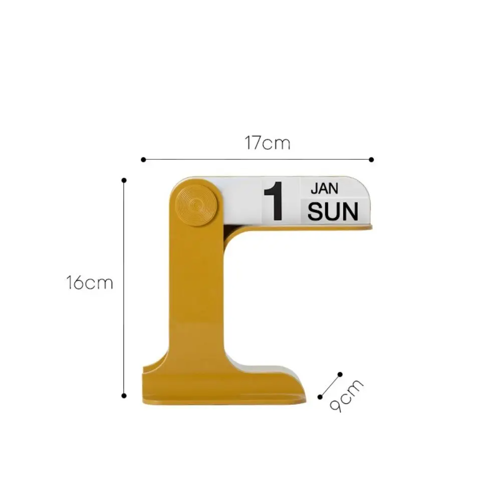 

Creative INS Design Desktop Calendar Modern Simple Flipping Calendar Rotatable Reusable Desk Calendar Home