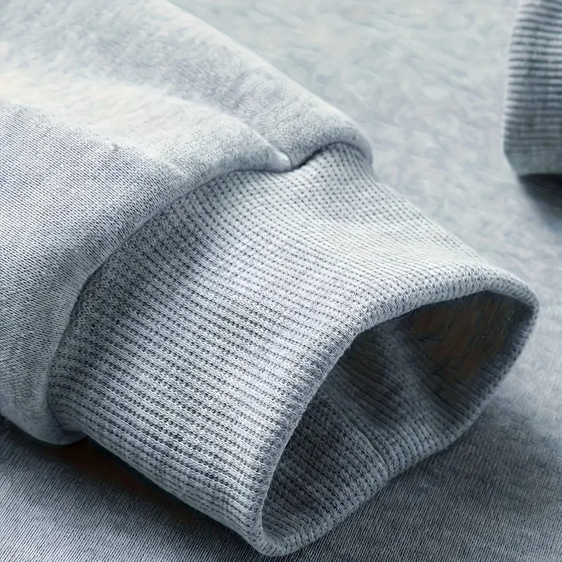 2025 سترة بسيطة غير رسمية ذات قدم مسطحة من Giselda مطبوعة بحروف فضفاضة بقلنسوة للرجال، سترة مريحة بقلنسوة #4