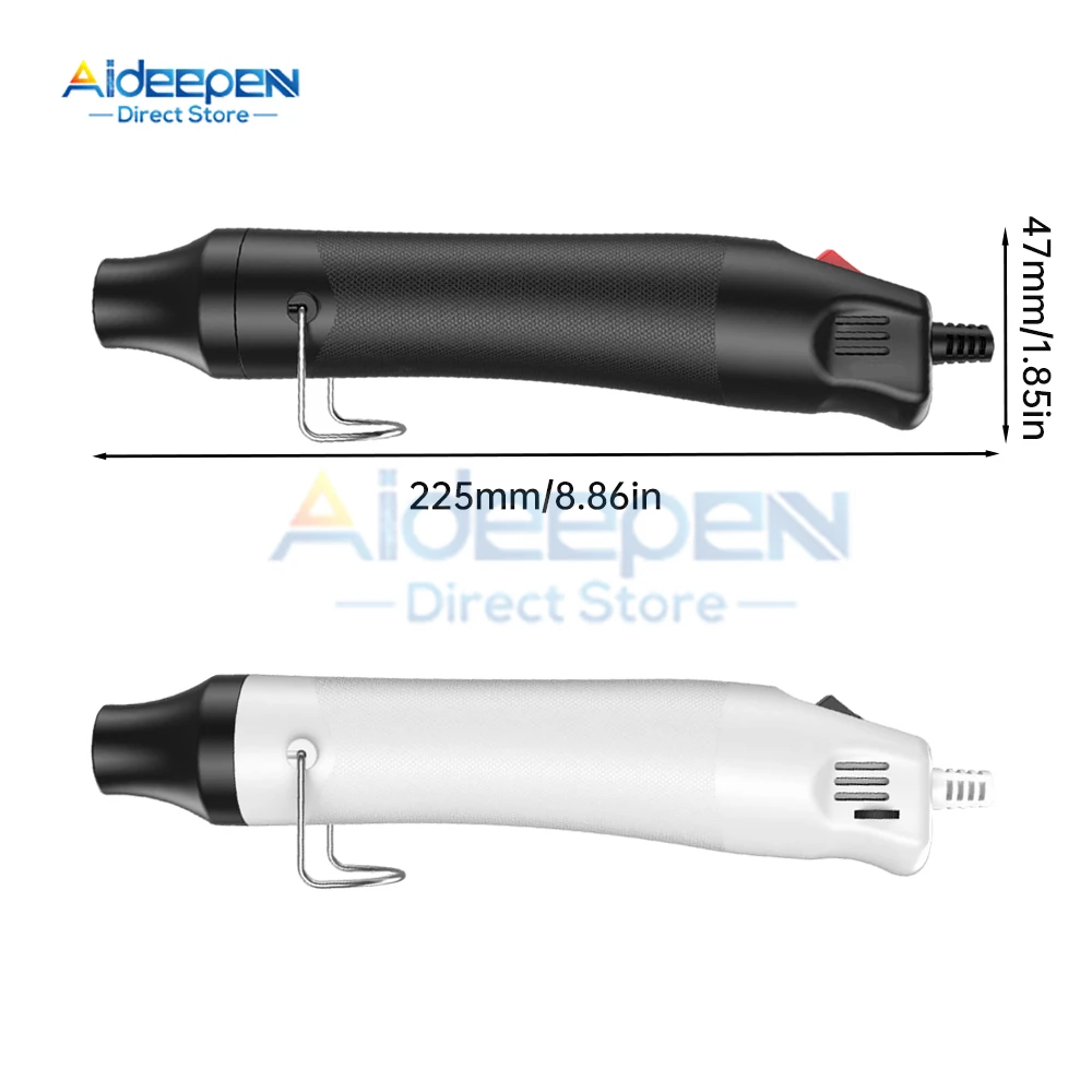 Pistola de aire caliente de 220V, soplador de temperatura de soldadura, bricolaje, artesanía, energía eléctrica, Mini pistola de calor para tubo