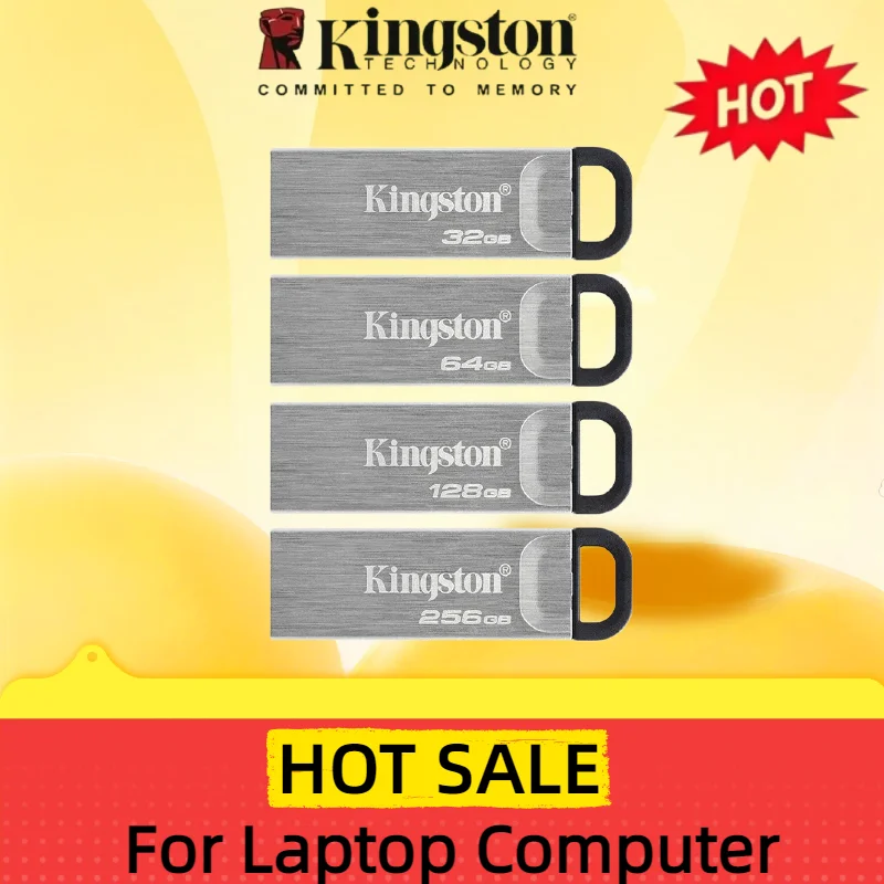 Kingston Data Traveler Kyson USB Flash Drive 64GB 128GB 256GB 512GB USB 3.2 Flash Penrive DTKN Pen Drive for Computer