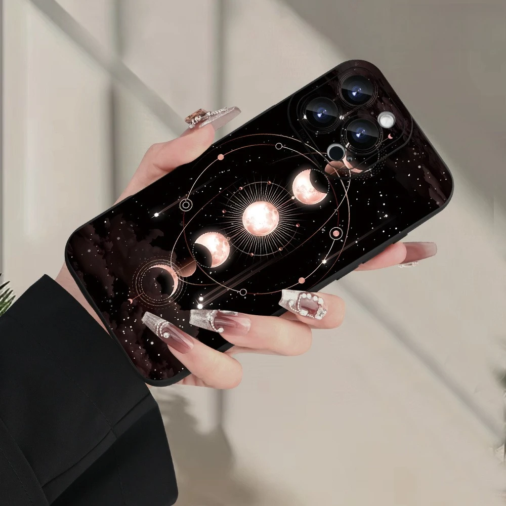 Hot-selling creative moon pattern phone case for iPhone17 16 15 14 13 12 11promax Plus