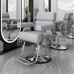 Exclusive Styling Barber Chair Dyeing Rotating Lifting Seats Fashionable Chair Hairstylists Cutting Silla Pedicura Furniture