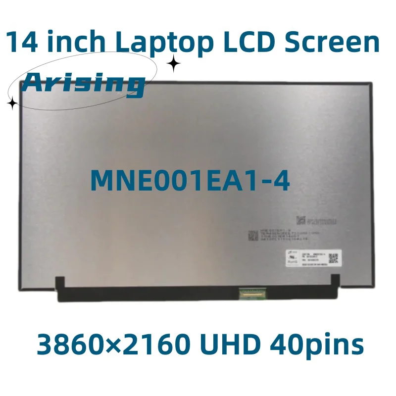 

MNE001EA1-4 для Lenovo ThinkPad T14 Gen 1 P14s 500nits Laptop LCD Screen UHD 3840x2160 40pins eDP