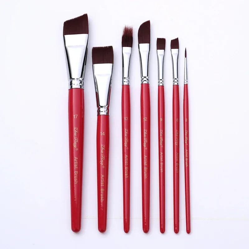 7/10/17Pcs Face Body Paint Brushes High Quality Artist Watercolor Painting Makeup Brush Festival Carnival Special Makeup Tools