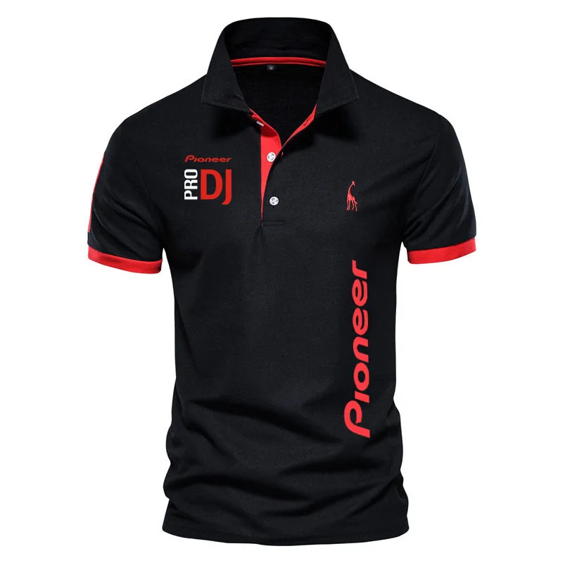 DJ Pioneer PRO print Men\'s POLO shirt New Summer Fashion Casual Sport Shirt 2024 Cotton Shorts Sleeve High Quantity Tops S-6XL