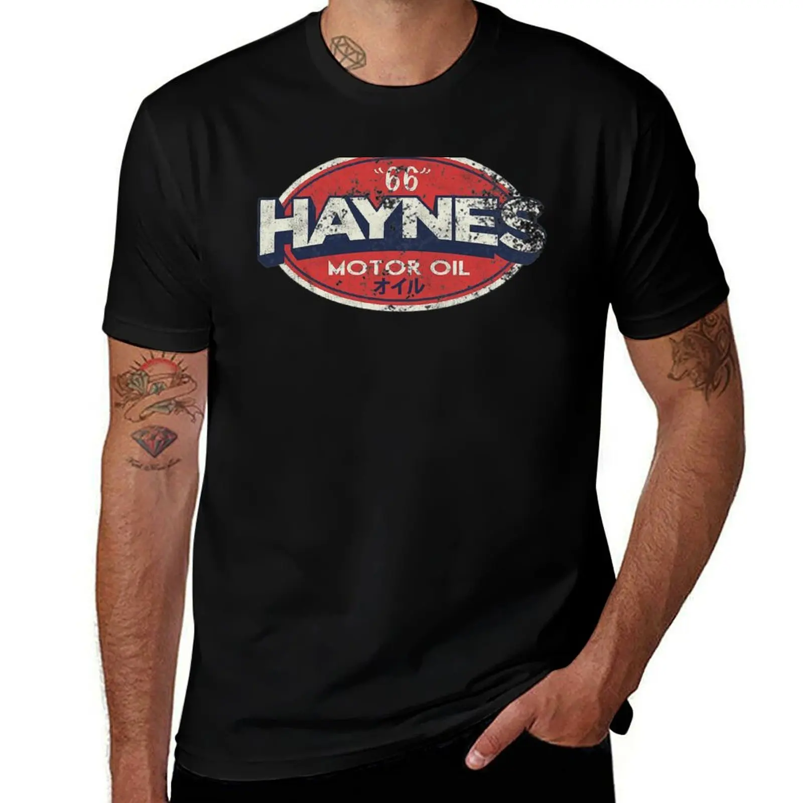 

Ретро футболка HAYNES, одежда в стиле хиппи, одежда, подарки для парня, простые черные футболки для мужчин