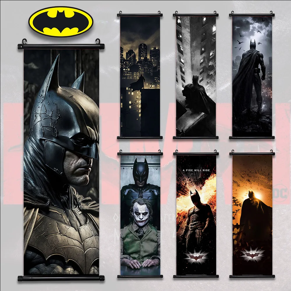 DC Batman Film Poster Tapete Wand Kunstwerk Joker Leinwand Malerei Bild druck hängen Scroll Zimmer Home Dekoration Kunst Geschenk