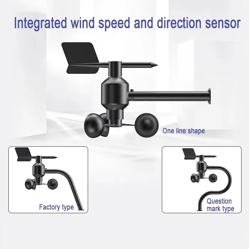 RS485 integrated cast aluminum self-heating mechanical combination anemometer wind vane sensor