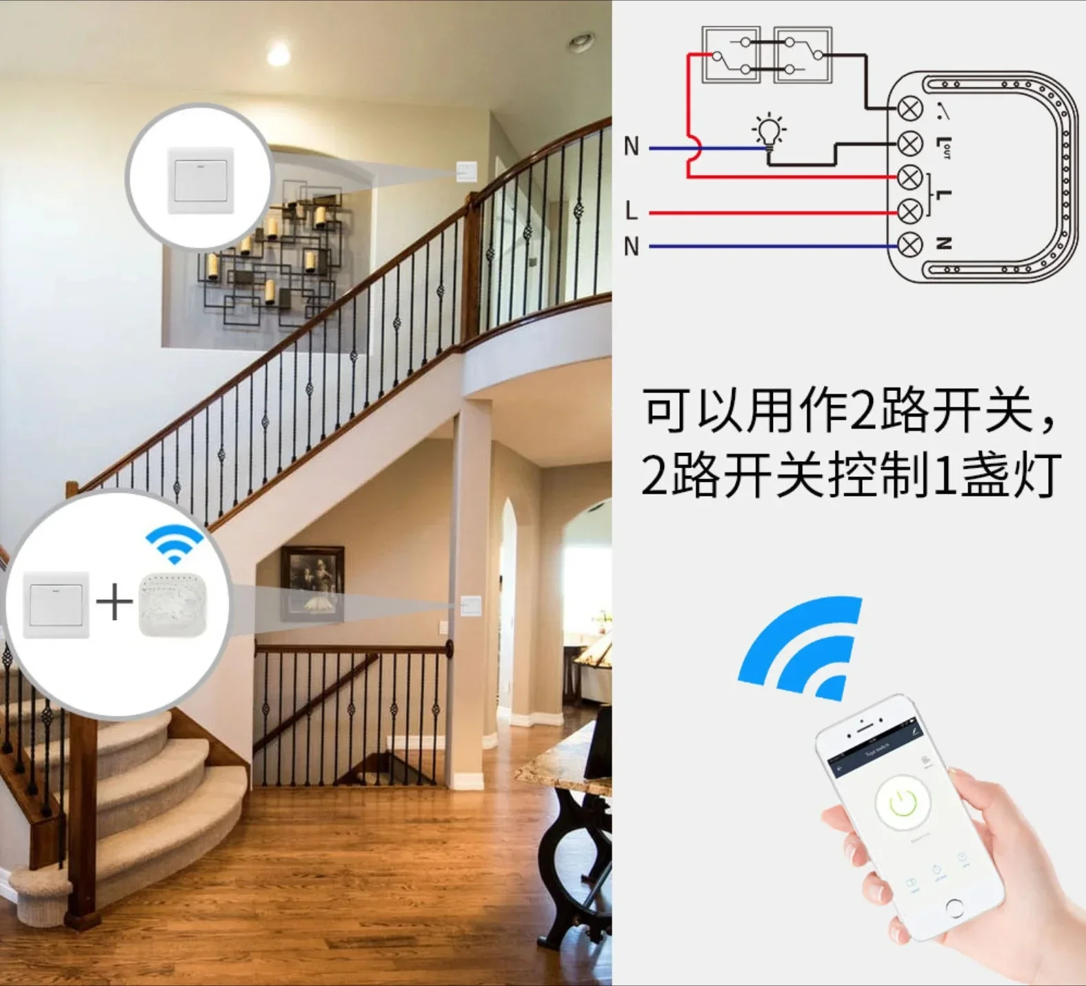 Smart Home Devices, Home Security Intruder Alarm System with Camera Smart Home Product Kit