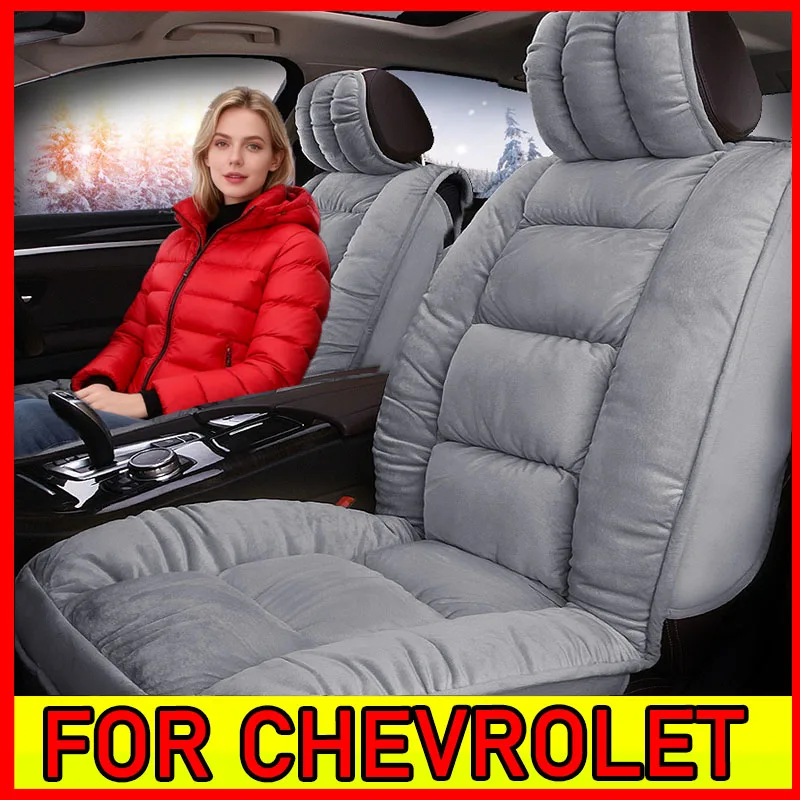

NEW Car seat cover for winter thickened short plush warm front and rear row 5 seats fully wrapped seat cover FOR CHEVROLET